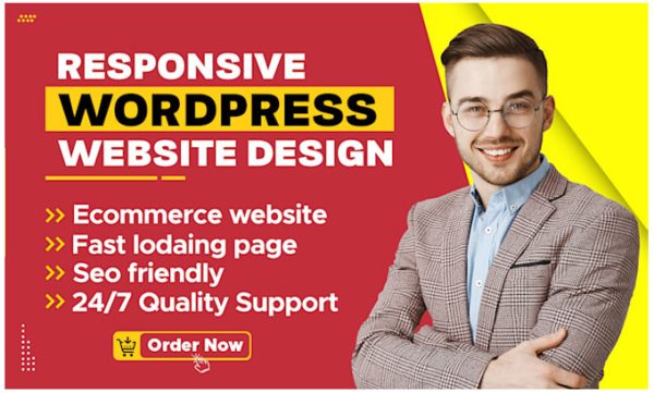 I design wordpress site, ecommerce site