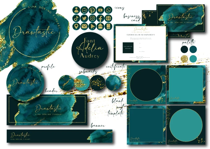 I will create a branding package to get your marketing off to the right start, we begin with the logo and then the social media kit and stationery options depending on the package you purchased.