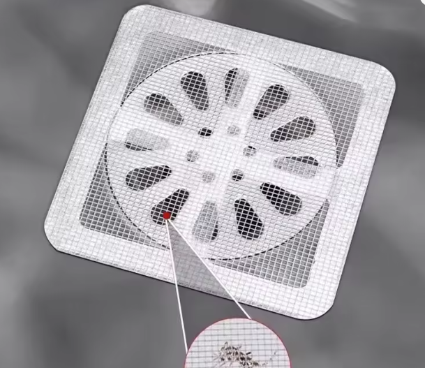 Disposable Shower Drain Hair Catcher Mesh Shower Drain Covers Floor Sink Strainer Filter Hair Stopper For Bathroom Kitchen